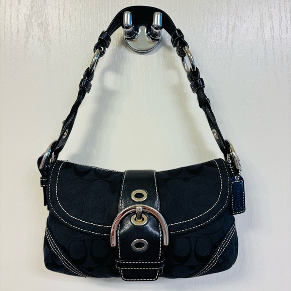 Coach  Soho Black Signature Canvas Shoulder Bag 6171
With dust bag included - Picture 3 of 13